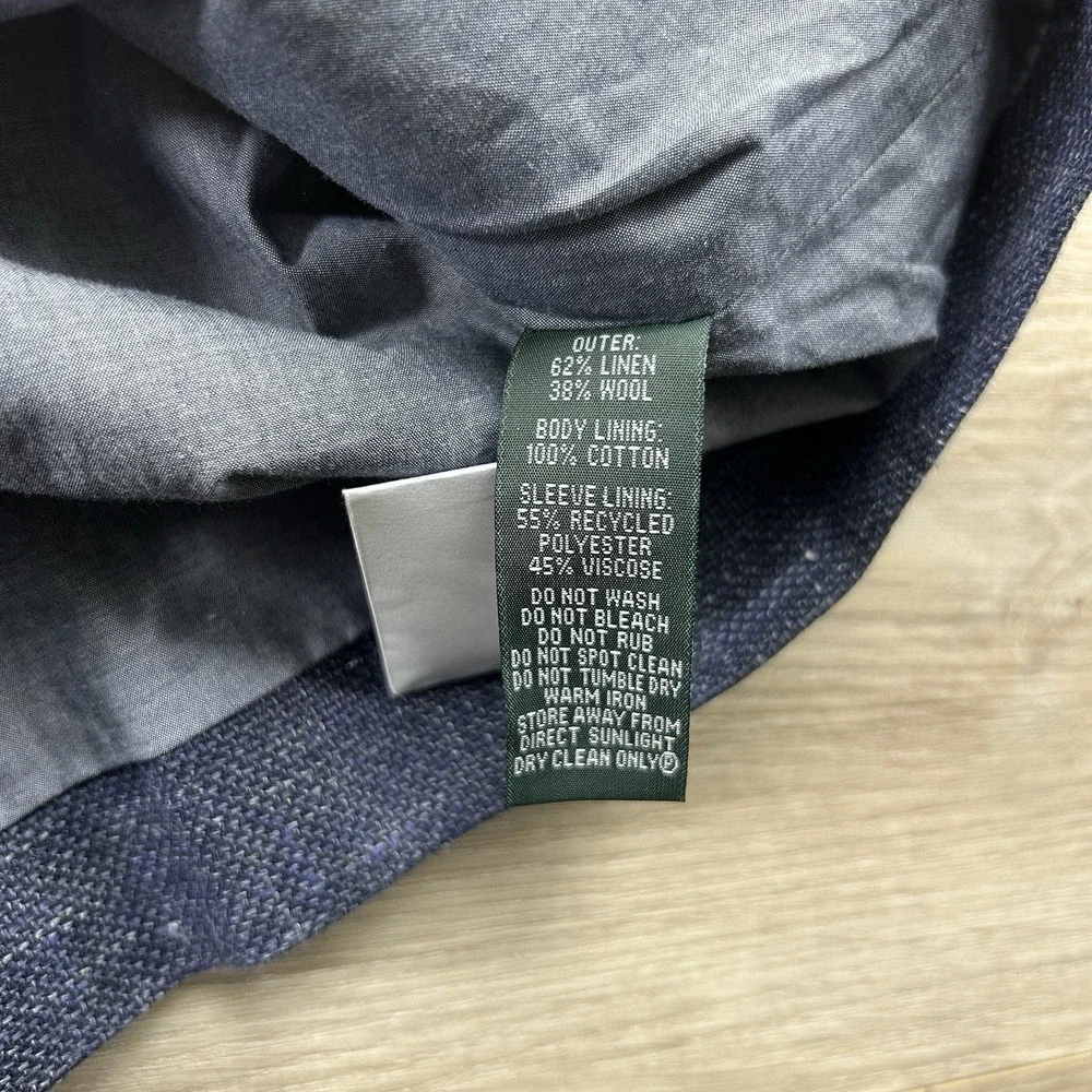 NWT Rodd & Gunn Small The Cascades Bluestone Linen Wool Blend Shirt‎ Jacket